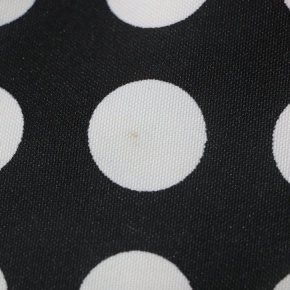 Y2K Era Black and White Polka Dot Satchel Purse with Fringe Detailing - Avon? - Picture 10 of 10